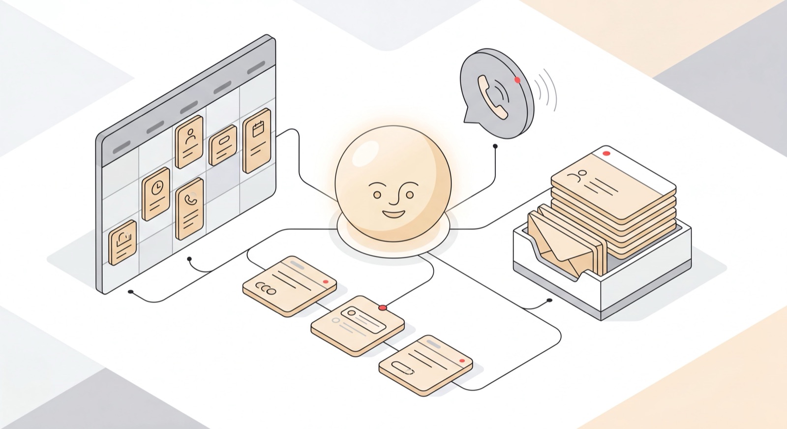 Personal AI assistant managing a calendar, inbox, scheduling, and phone calls in one organized workflow