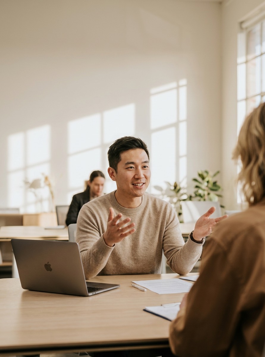 Person using Catch assistant